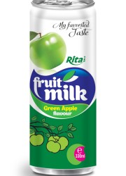 green apple flavour fruit milk